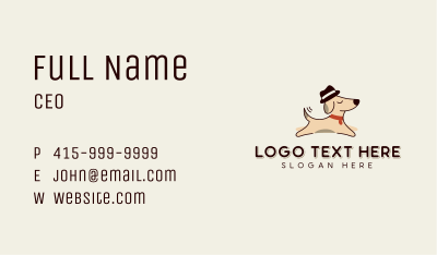 Dog Hat Pet Fashion Business Card Image Preview