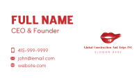 Cosmetics Lipstick Smudge Business Card Image Preview
