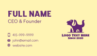 Barking Pet Dog Business Card Design