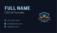 Fire Ice Shield Business Card Image Preview