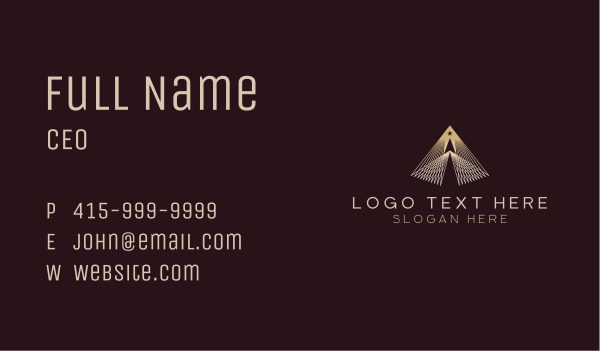 Pyramid Architecture Business Card Design Image Preview