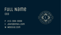 Premium Leaves Crest Business Card Image Preview