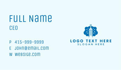 Mop Janitorial Cleaning Business Card Image Preview