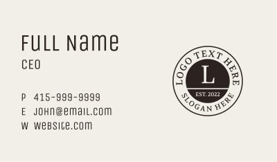 Academy Education Letter Business Card