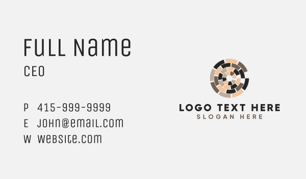 Pattern Flooring  Tile   Business Card Design Image Preview