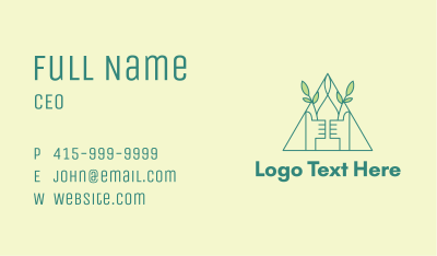 Eco Friendly Thumbs Up  Business Card Image Preview