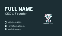 Wild Panther Glitch Business Card Image Preview