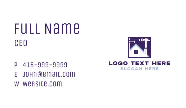 Property Builder Tools Business Card Design Image Preview