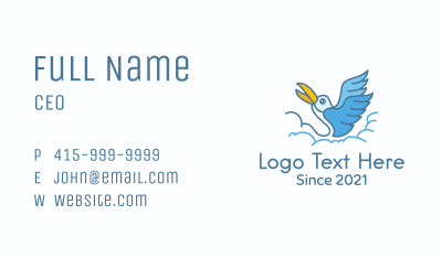 Flying Bird Sky Business Card Image Preview