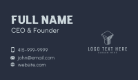 Construction Business Column Business Card Preview