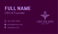 Minimalist Purple Insect  Business Card Image Preview