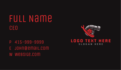 Turbo Wrench Mechanic Business Card Image Preview