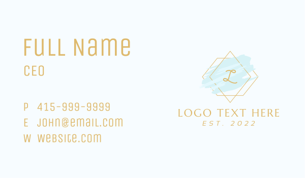 Fashion Jewelry Lettermark Business Card Design Image Preview