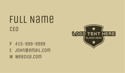Armed Forces Security Business Card Image Preview
