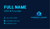 Aqua House Droplet Business Card Image Preview