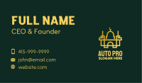 Geometric Golden Mosque Business Card Image Preview