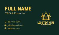 Geometric Golden Mosque Business Card Image Preview