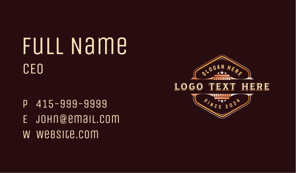 Vintage Wine Brewery Business Card Design Image Preview