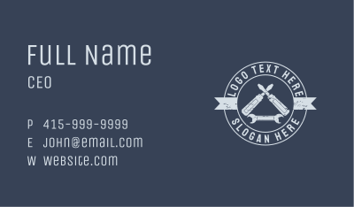 Screwdriver Wrench Badge Business Card Image Preview