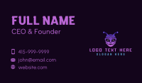 Pixel Retro Alien  Business Card Preview