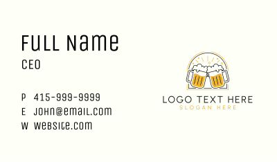 Craft Beer Mug Business Card Image Preview