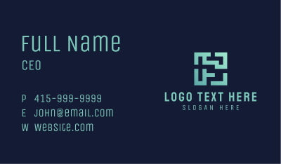 Cyber Maze Code Business Card Image Preview