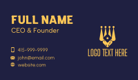 Yellow Dice Game  Business Card Image Preview