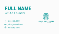 Power Washer Cleaning Shield Business Card Design