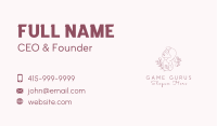 Floral Wellness Woman Business Card Image Preview