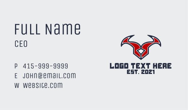 Evil Gaming Esport Business Card Design Image Preview