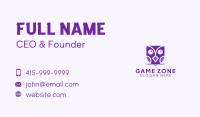 Purple Owl   Business Card Image Preview