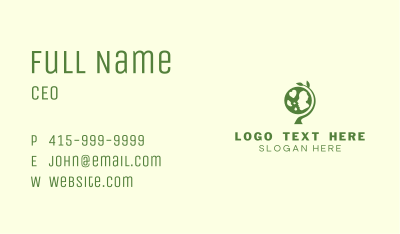Mother Earth Plant Organization Business Card Image Preview