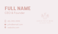 Floral Sexy Female Business Card Design