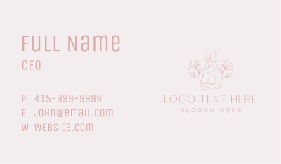 Floral Sexy Female Business Card Image Preview