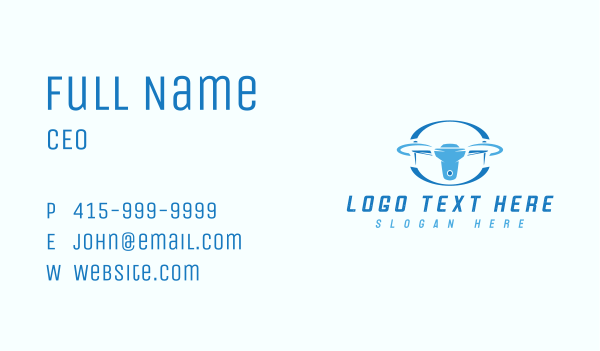 Aerial Drone Flight Business Card Design Image Preview