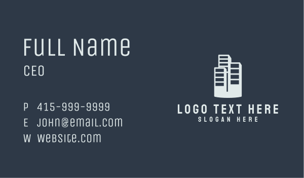 Skyscraper Tower Building Business Card Design Image Preview