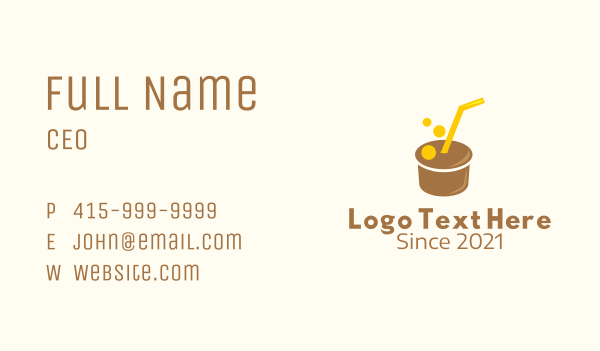 Coffee Drink Capsule  Business Card Design Image Preview