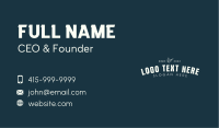 Cooking Restaurant Wordmark  Business Card Design