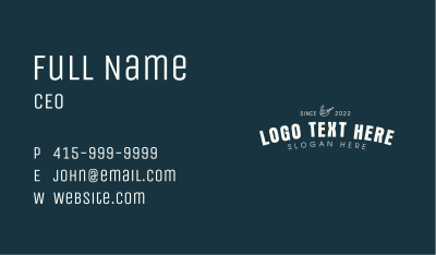 Cooking Restaurant Wordmark  Business Card Image Preview