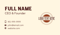 Shooting Target Wordmark  Business Card Image Preview
