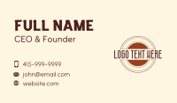 Shooting Target Wordmark  Business Card Design