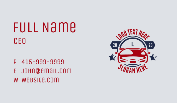 Car Racing Lettermark Business Card Design Image Preview