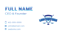 Hockey Sports Shield Business Card Image Preview