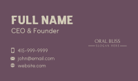 Golden Luxury Wordmark Business Card Image Preview