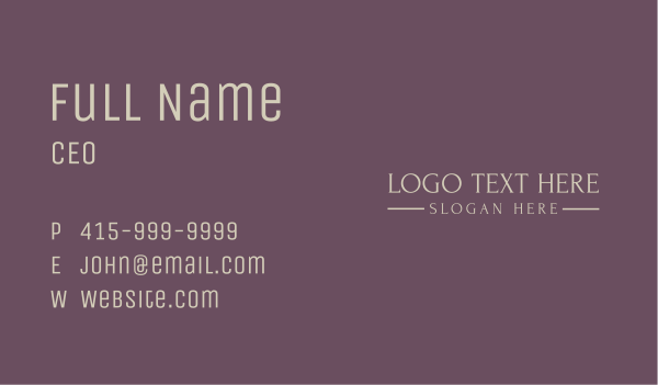 Golden Luxury Wordmark Business Card Design Image Preview