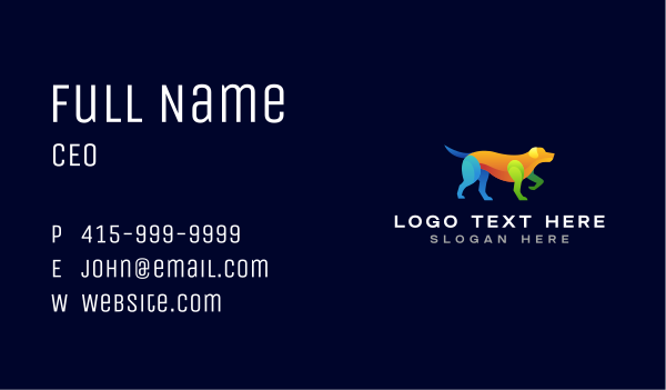 Pointing Dog Hound Business Card Design Image Preview