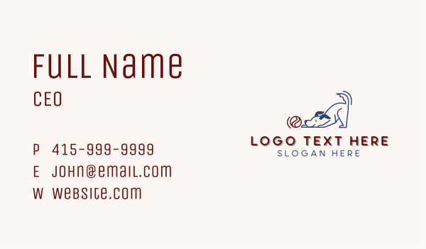 Dog Kennel Ball Business Card Design Image Preview
