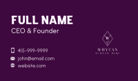 Diamond Floral Wellness Spa Business Card Image Preview