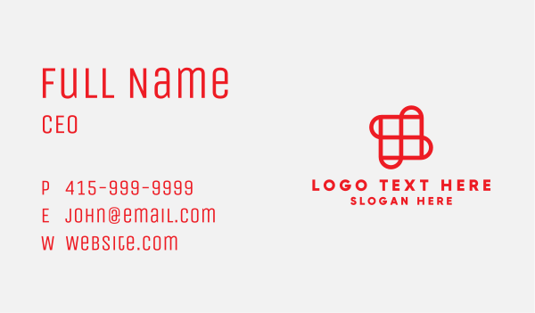 Red Grid Tile Pavement Business Card Design Image Preview