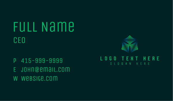 Cube Tech Software Business Card Design Image Preview